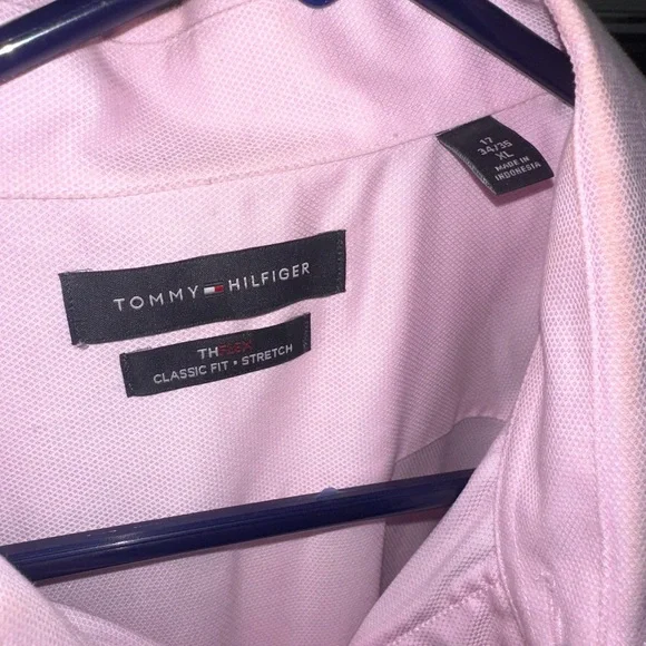 Tommy Hilfiger Light Pink Stretch Polo - Picture 3 of 3